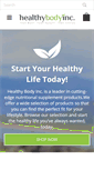 Mobile Screenshot of healthybodyinc.com